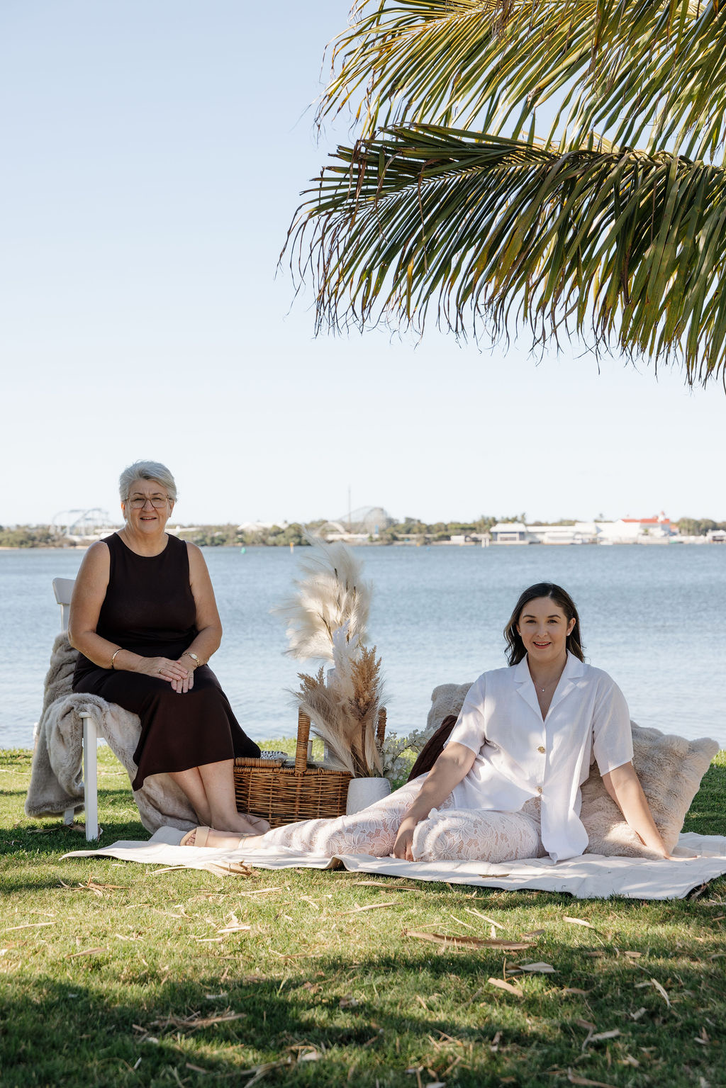 April Daley-Holmes and her daughter, the Showers of Love team